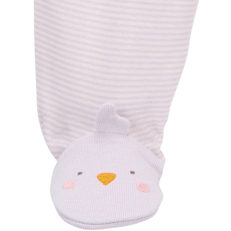 Conjunto 3 piezas Pijama, Body y Patitas Bebé Niña