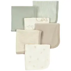 CARTER'S - Paños de Lavado Pack 6 Unidades Unisex Bebé