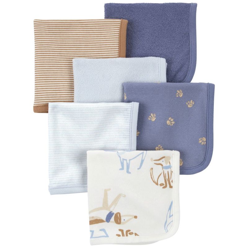CARTER'S - Paños de Lavado Pack 6 Unidades Bebé Niño Carter's