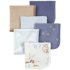 CARTER'S - Paños de Lavado Pack 6 Unidades Bebé Niño