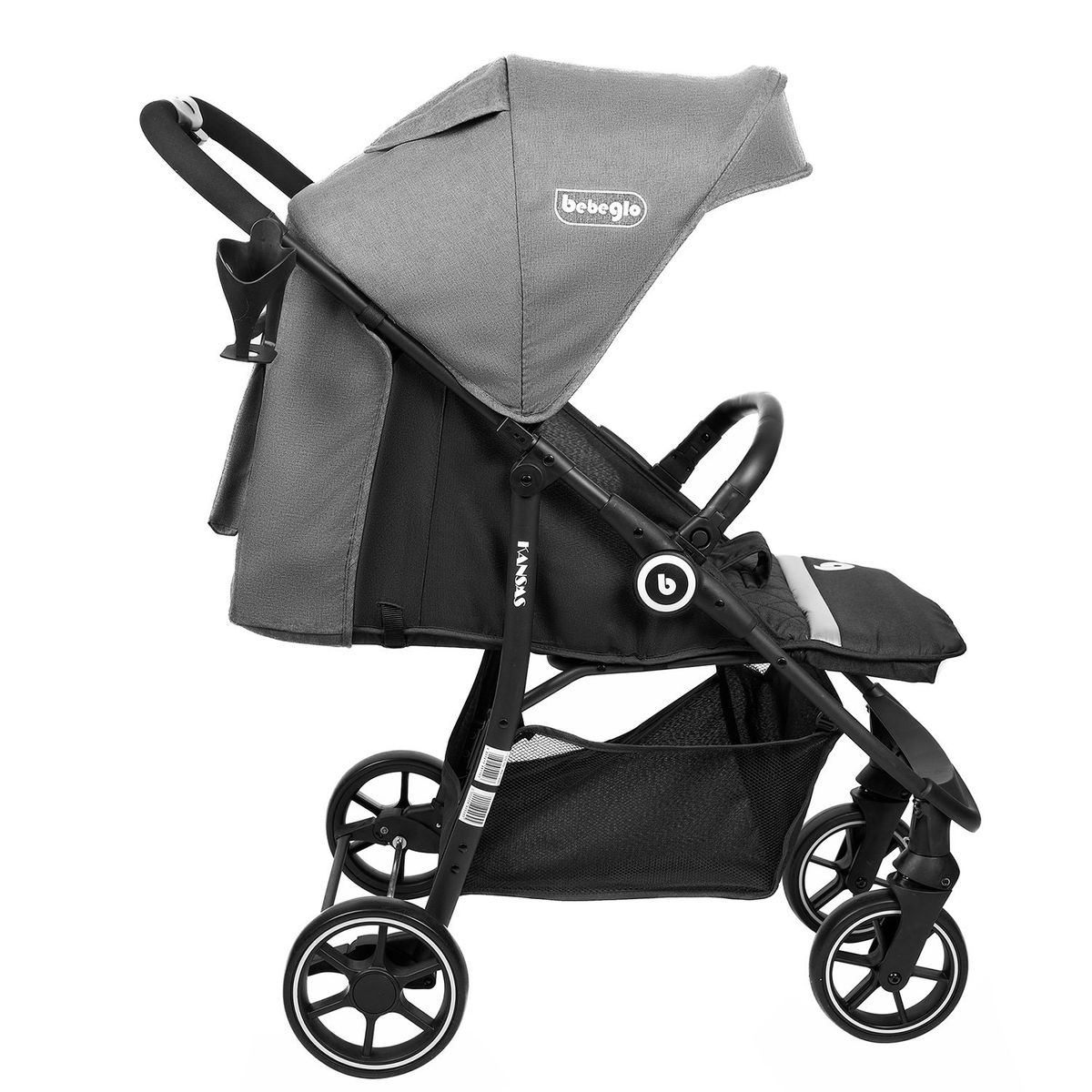 BEBEGLO - Coche Travel Rs-13551 Gris Bebeglo