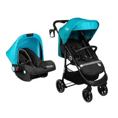 BEBEGLO - Coche Travel System Kansas Rs-13551 Turquesa