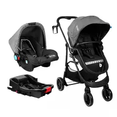 BEBEGLO - Coche Trav Sys Isofix Oregon Rs-13553 Gris
