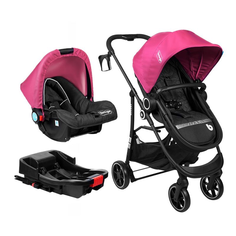 BEBEGLO - Coche Trav Sys Isofix Oregon Rs-13553 Fucsia Bebeglo
