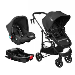 BEBEGLO - Coche Travel System Isofix Oregon Rs-13553 Negro