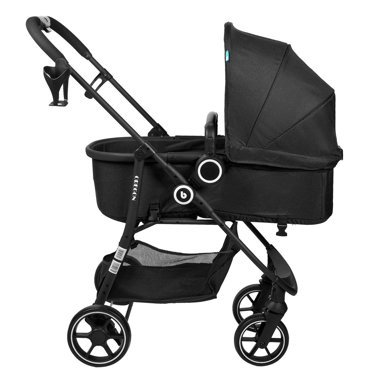 BEBEGLO - Coche Travel System Isofix Oregon Rs-13553 Negro Bebeglo