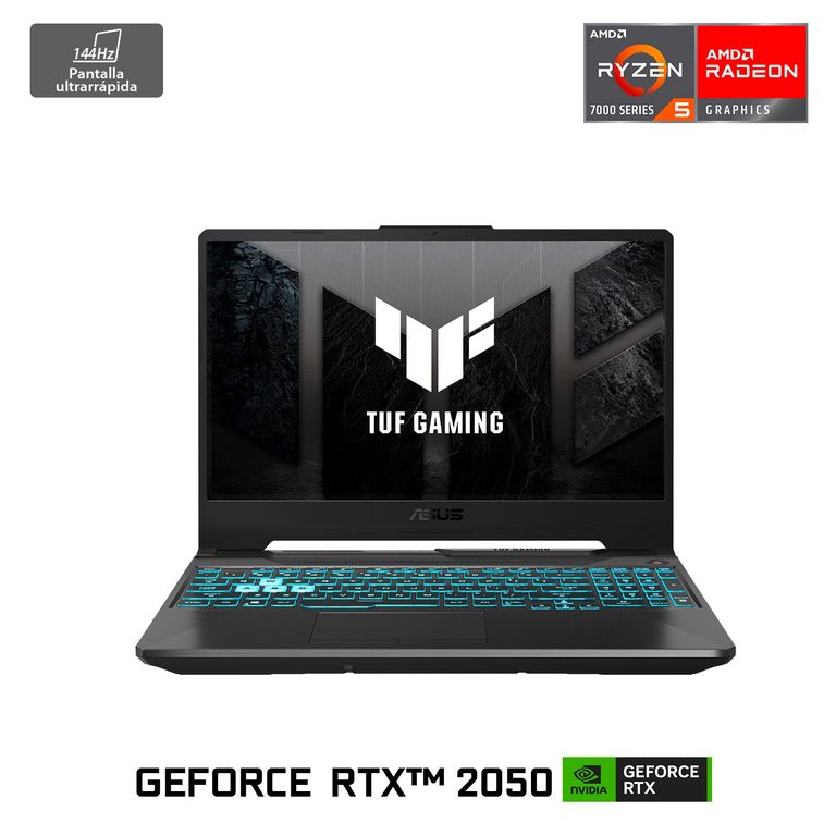 Notebook TUF Gaming A15 FA506 AMD Ryzen 5 NVIDIA GeForce RTX 2050 8GB RAM 512GB SSD 15.6 FHD 144Hz