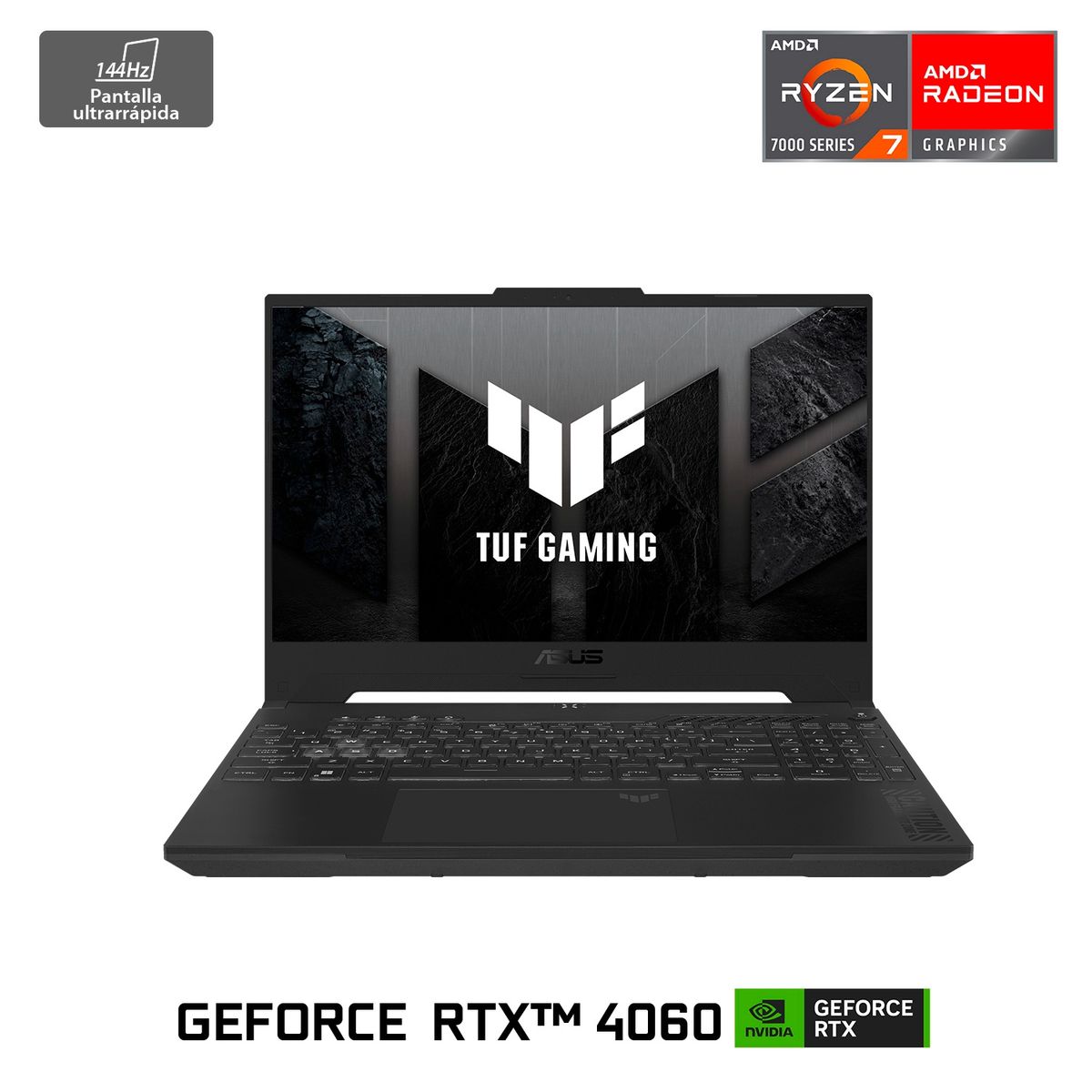 ASUS - Notebook TUF Gaming A15 FA507 AMD Ryzen 7 NVIDIA GeForce RTX 4060 16GB RAM 512GB SSD 15.6" FHD 144Hz Asus