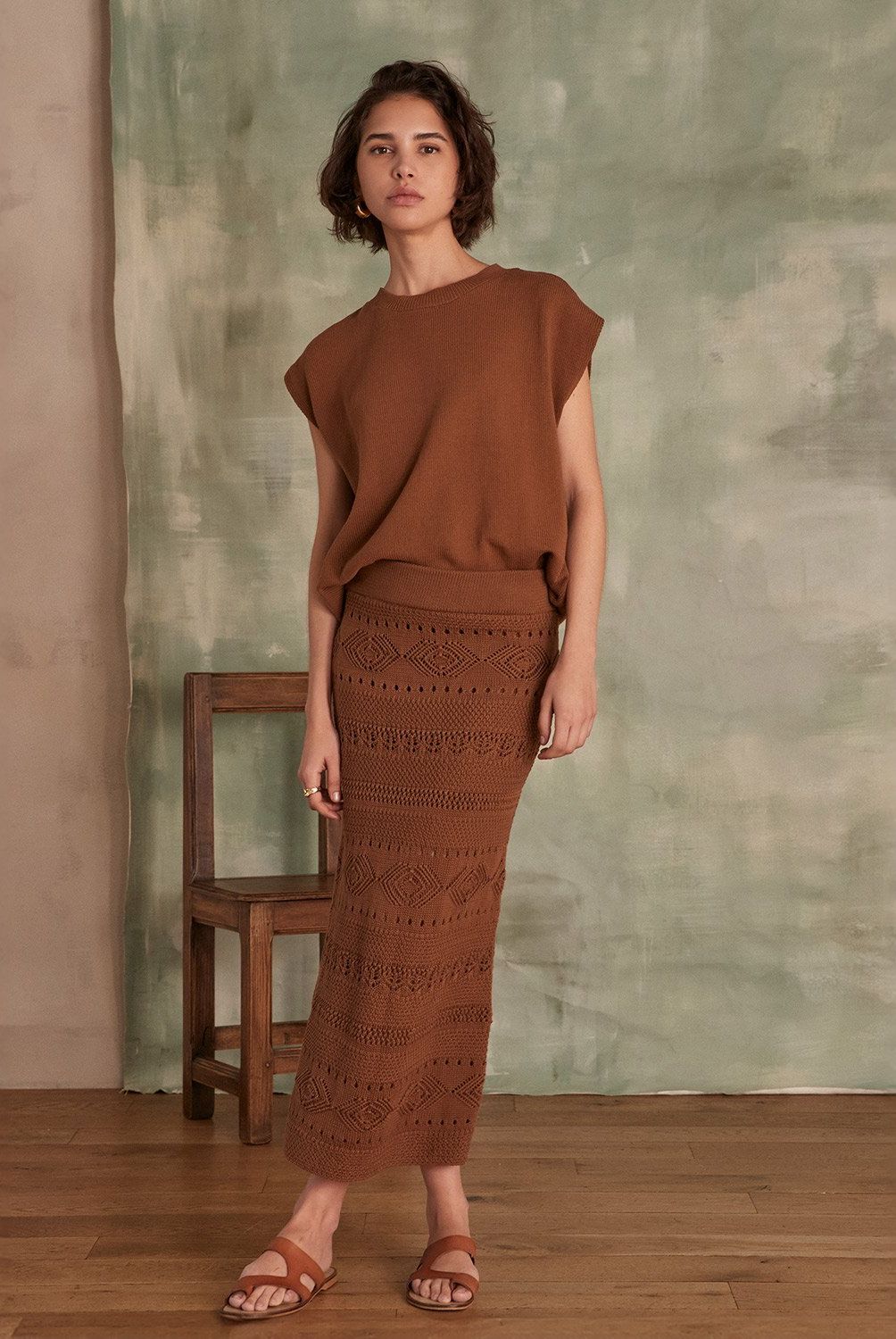 MAISON 123 - Falda Crochet Mujer Maison 123