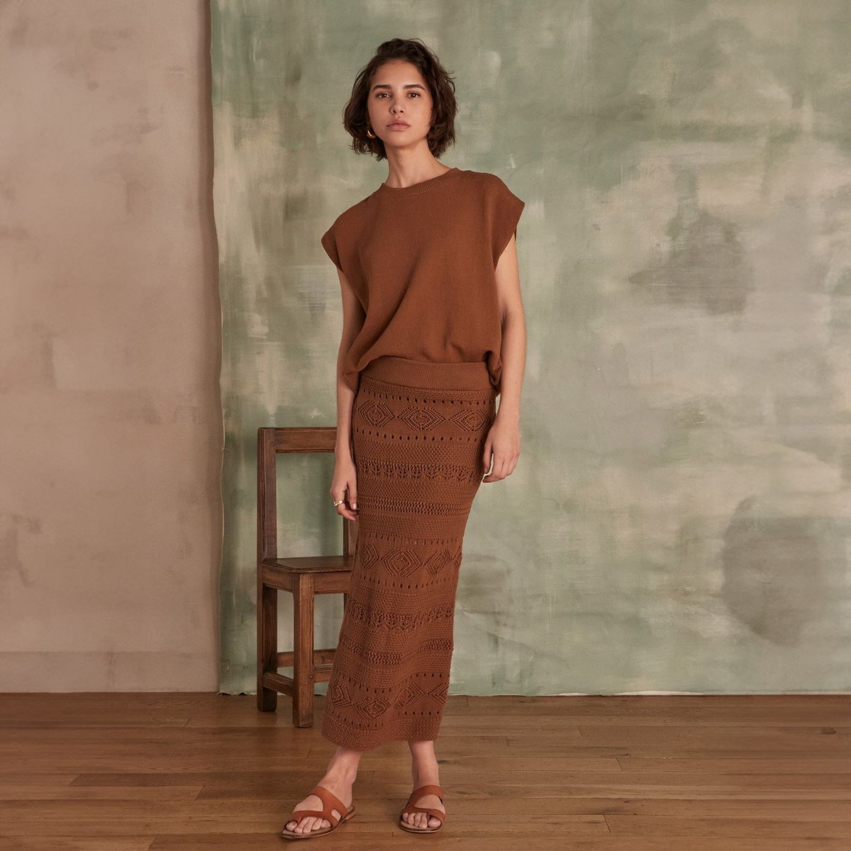 MAISON 123 - Falda Crochet Mujer Maison 123