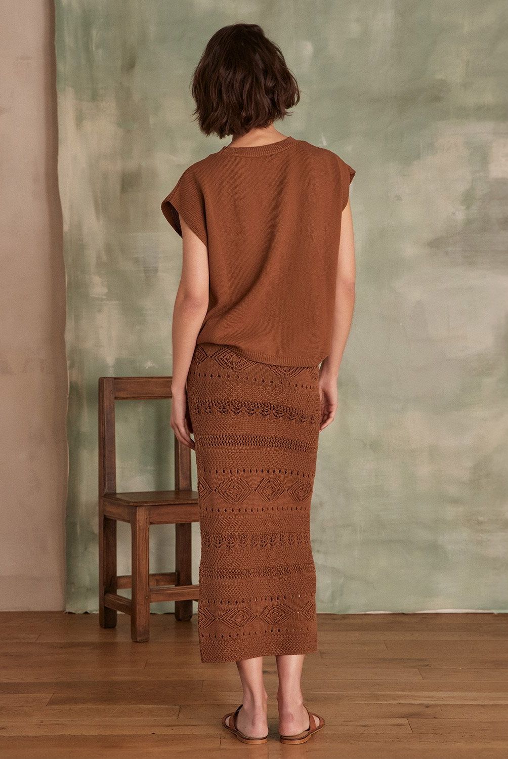 MAISON 123 - Falda Crochet Mujer Maison 123