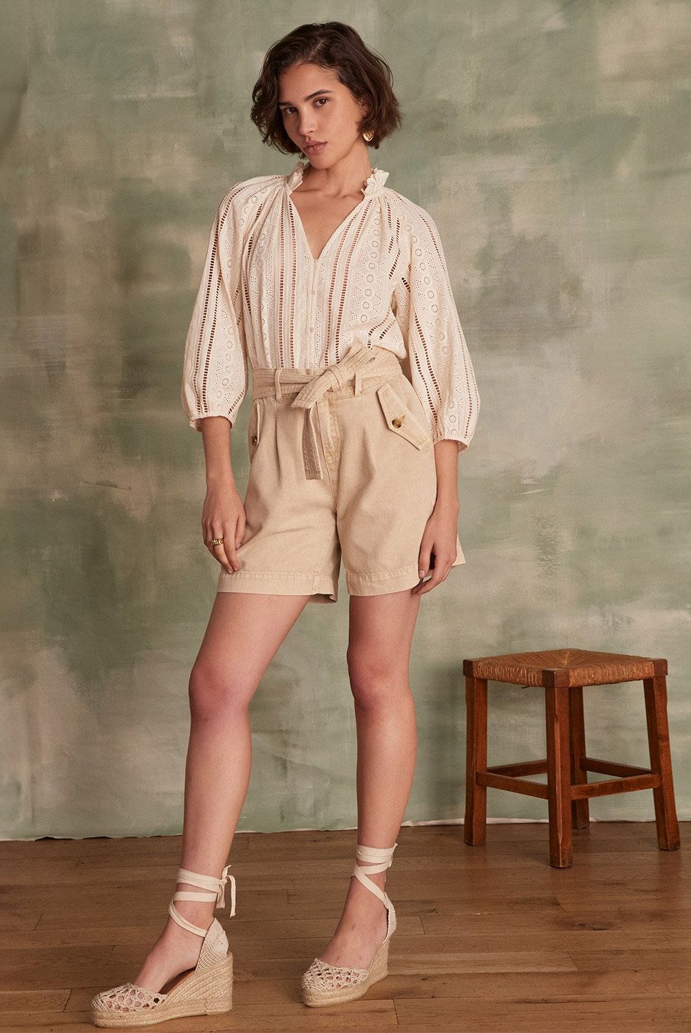 MAISON 123 - Short Con Cinturón Mujer Maison 123