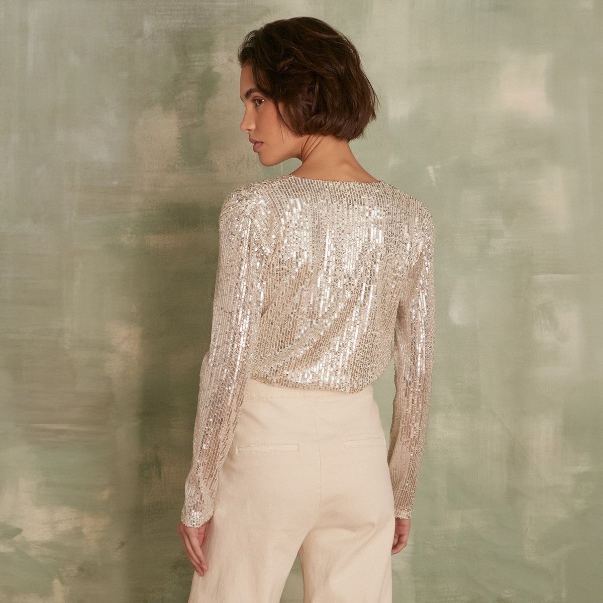 MAISON 123 - Body Lentejuelas Mujer Maison 123