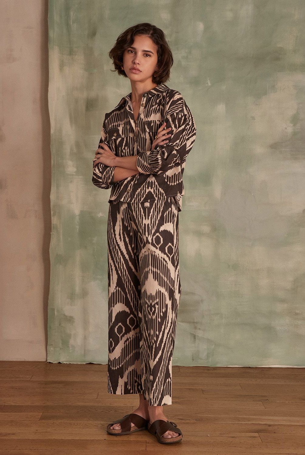 MAISON 123 - Pantalón Estampado Mujer Maison 123