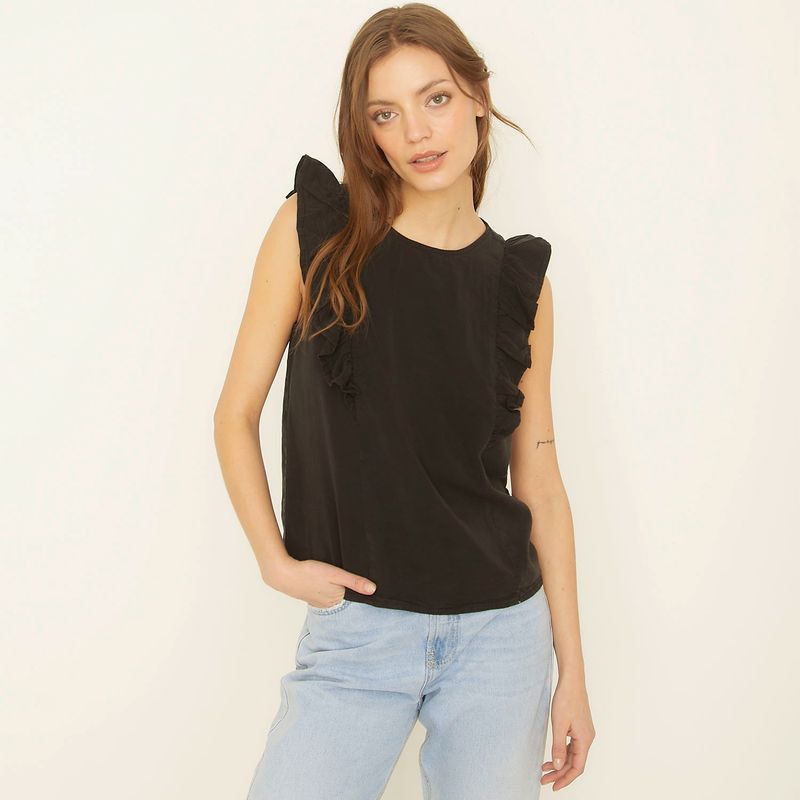 VERO MODA - Blusa Denim Mujer Vero Moda