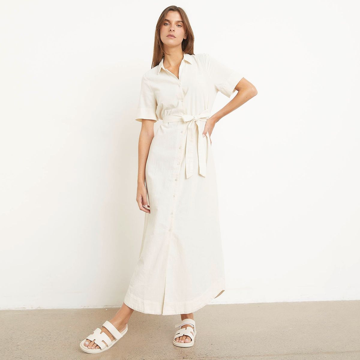 VERO MODA - Vestido Largo Camisero Mujer Vero Moda