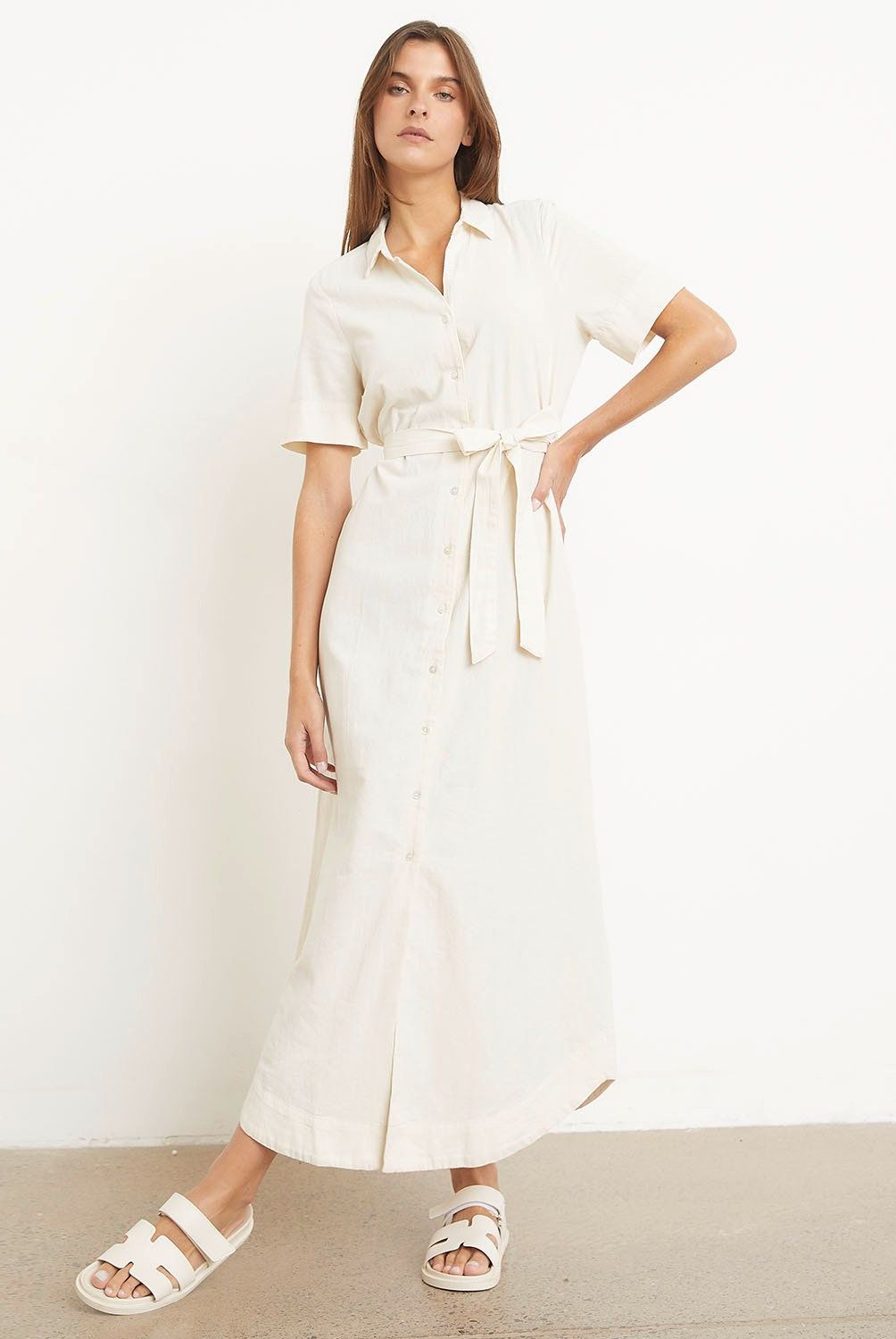 VERO MODA - Vestido Largo Camisero Mujer Vero Moda