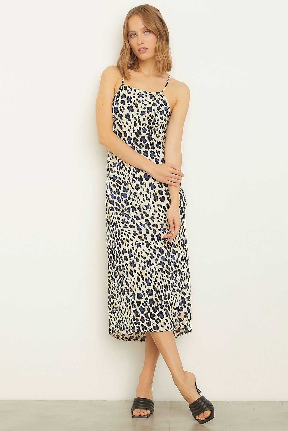 VERO MODA - Vestido Halter Animal Print Mujer Vero Moda