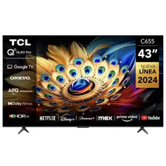 TCL - QLED Smart Tv 43" C655 4K Ultra HD Google
