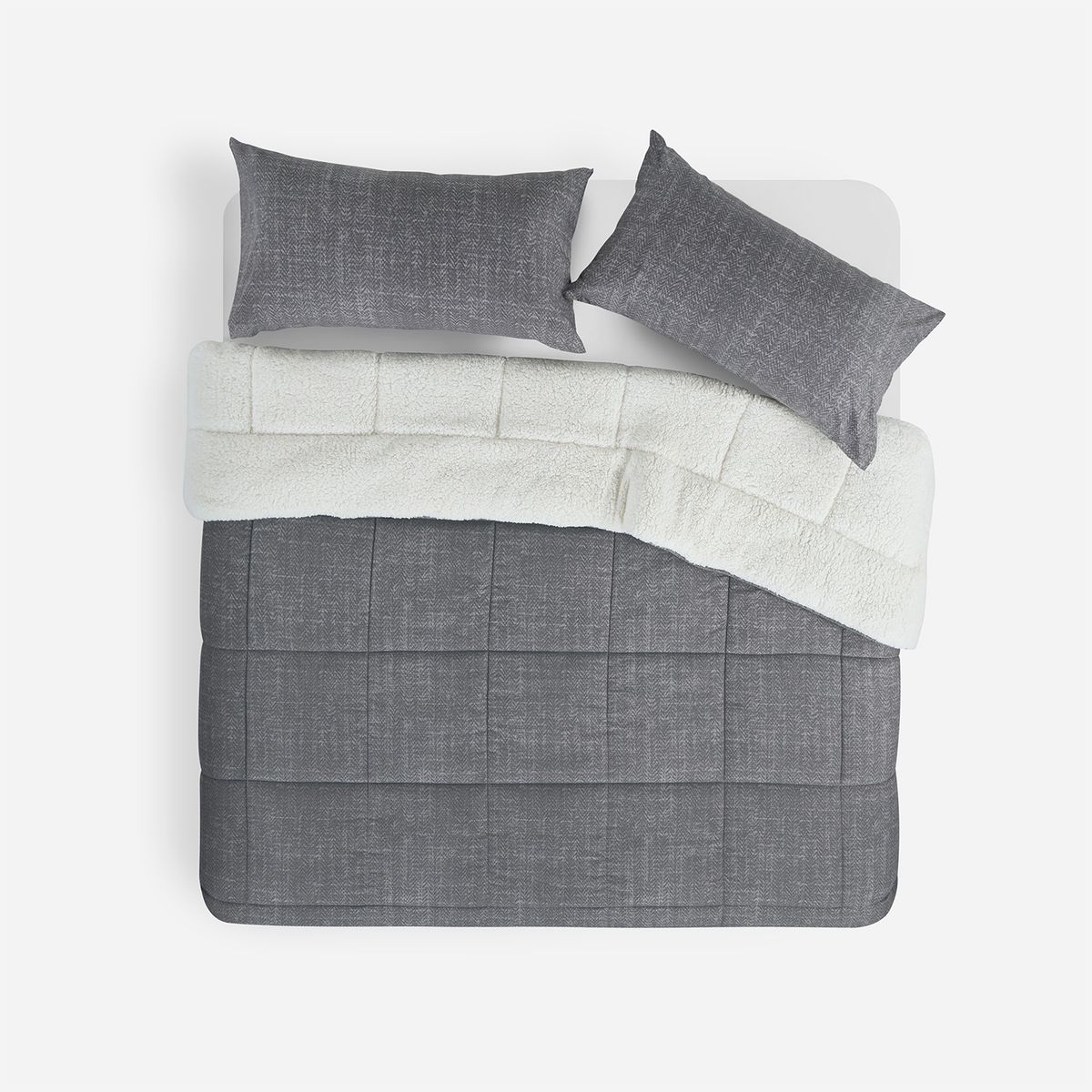 ROSEN - Plumón Sherpa Gris Rosen