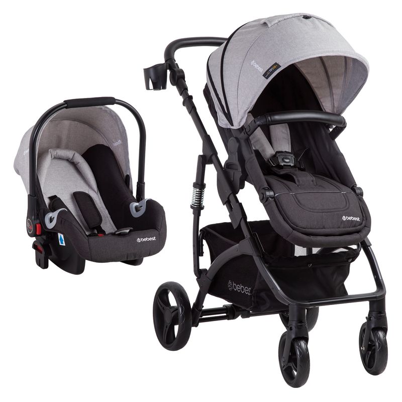 BEBESIT - Coche Cuna Travel System Explorer Lx Gris Bebesit