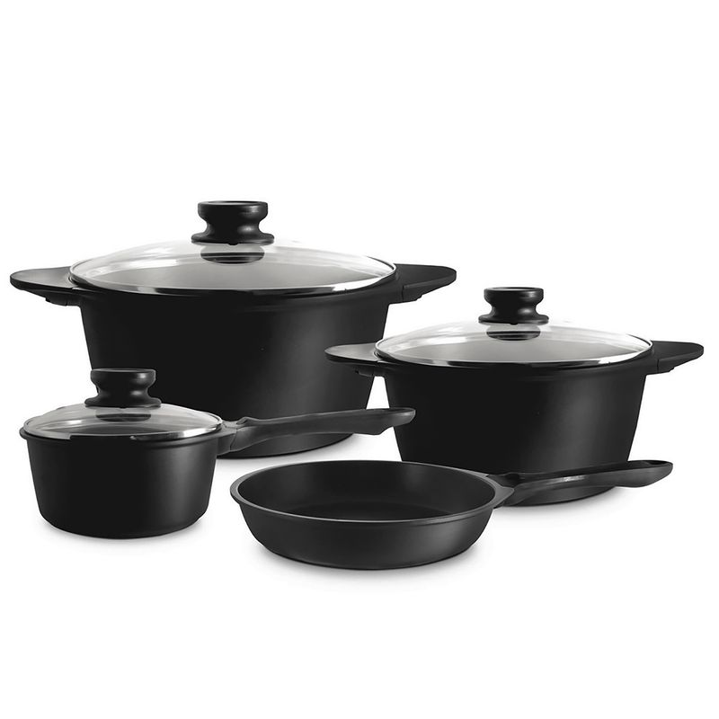 ILKO - Batería De Cocina Antiadherente 7 Piezas Vulcano Ilko