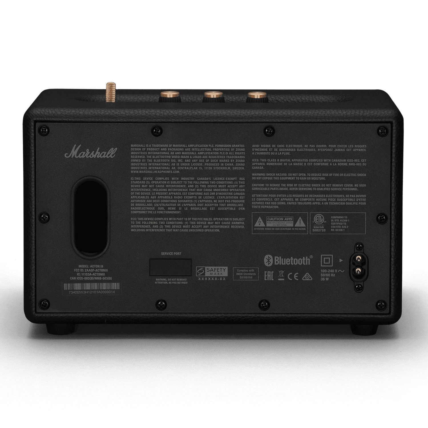 MARSHALL Parlante Bluetooth Acton III Negro Marshall | Falabella Chile