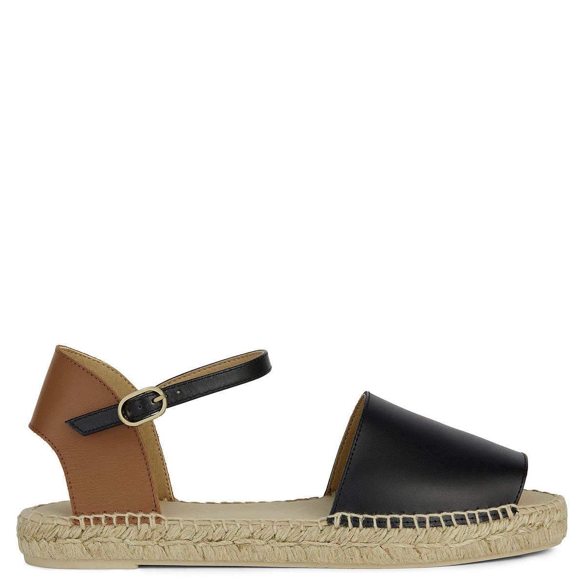 GEOX - Sandalia Mujer Cuero Negro Geox