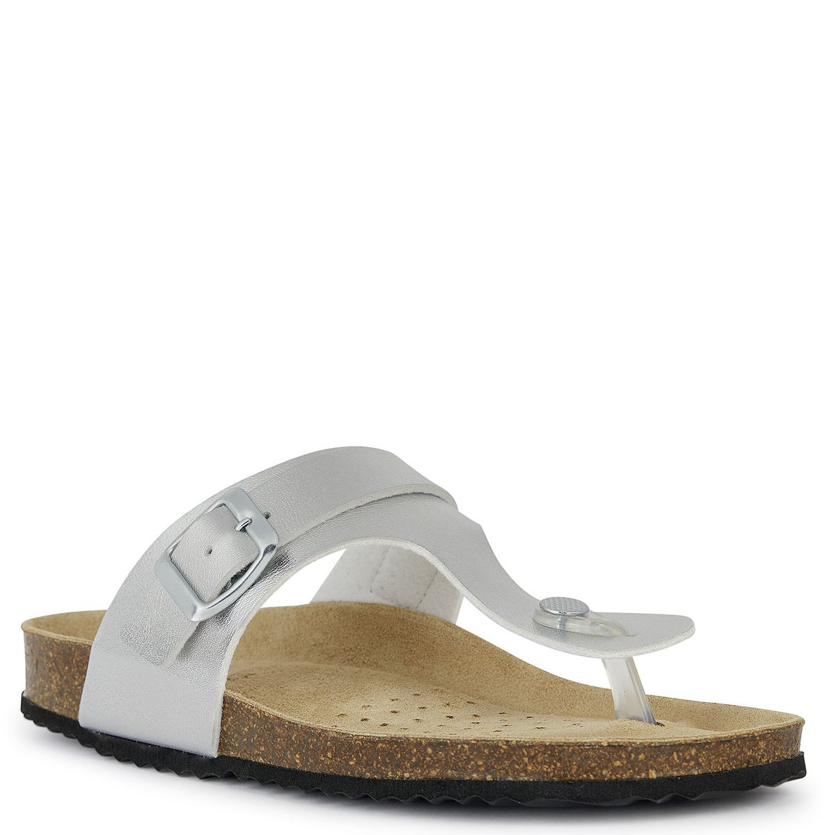 GEOX - Sandalia Mujer Geox Plateadas