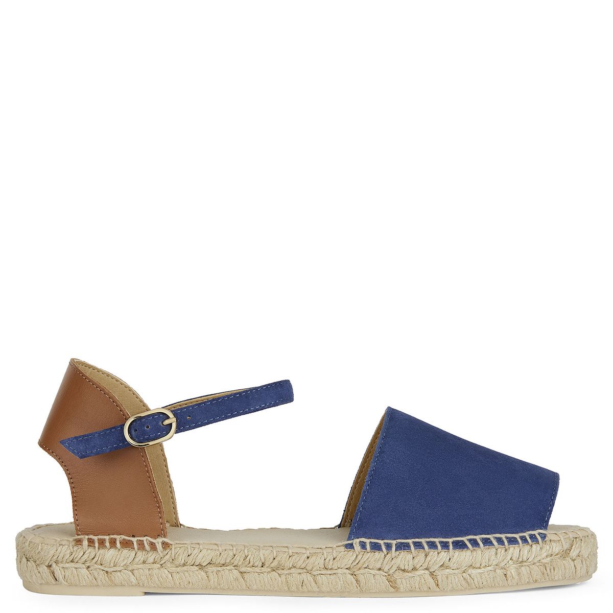 GEOX - Sandalia Mujer Cuero Azul Geox