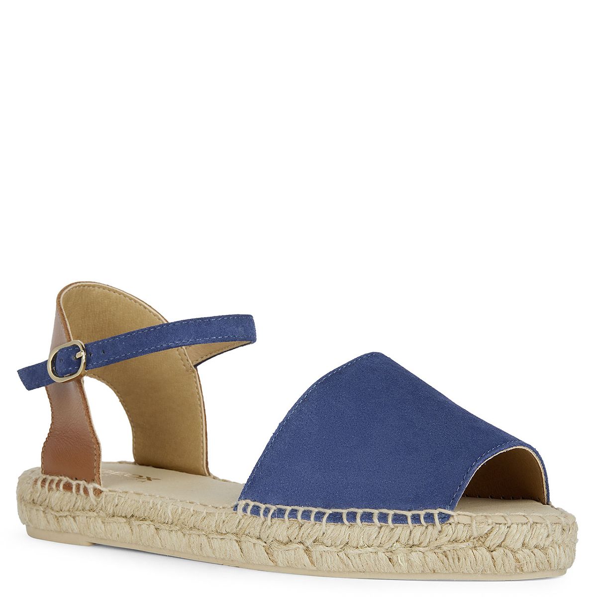 GEOX - Sandalia Mujer Cuero Azul Geox