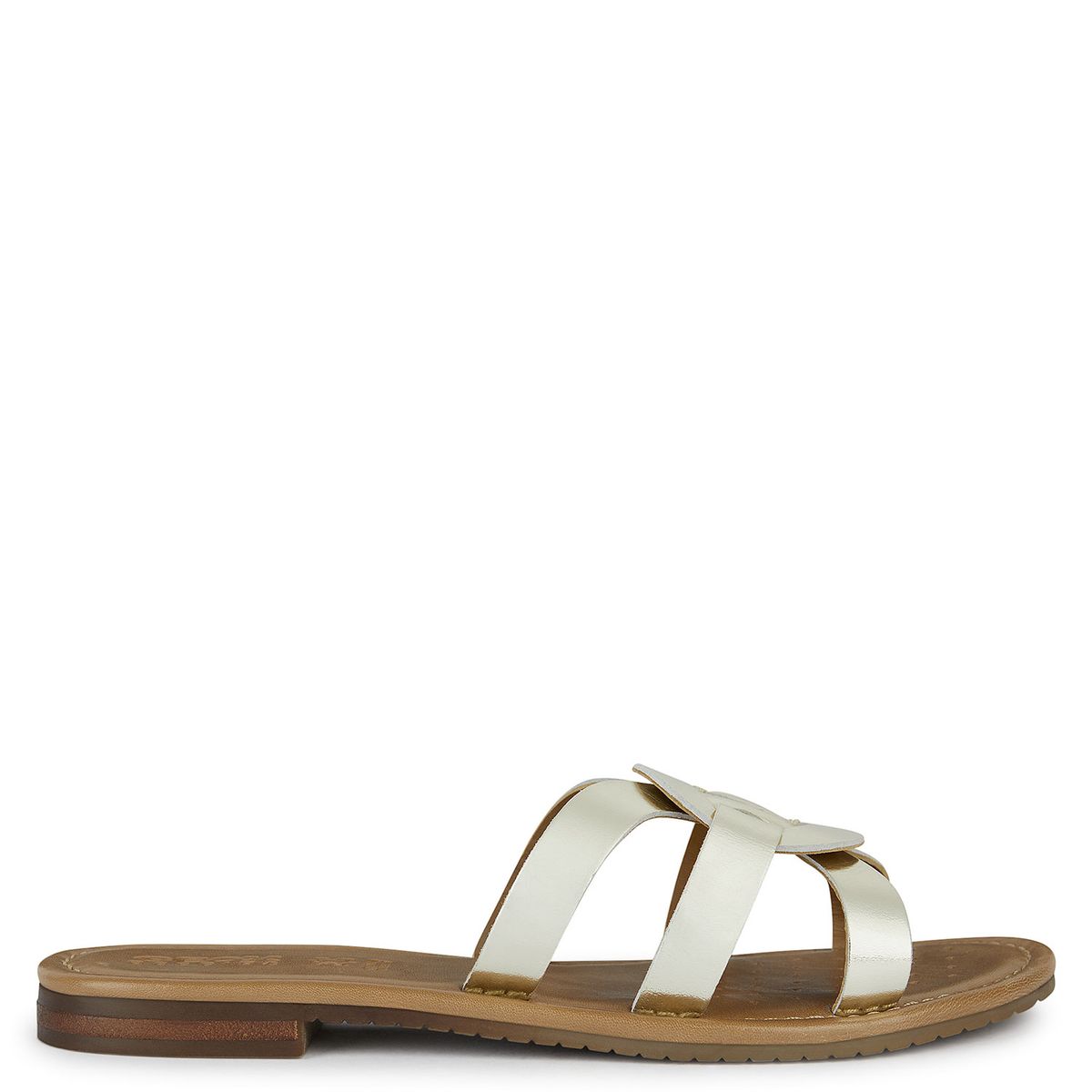 GEOX - Sandalia Mujer Cuero Café Geox