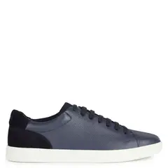 GEOX - Zapatilla Urbana Hombre Cuero Azul