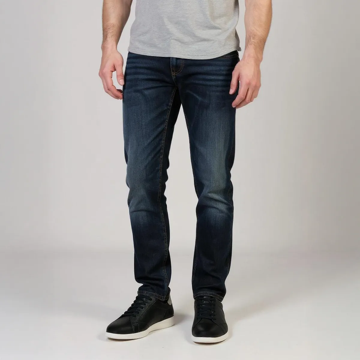 GEOX - Zapatilla Urbana Hombre Cuero Negro Geox