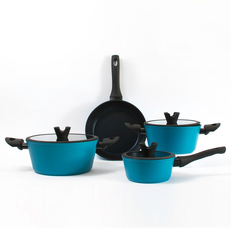 KEEP - Batería De Cocina Antiadherente 7 Piezas Diamond Keep