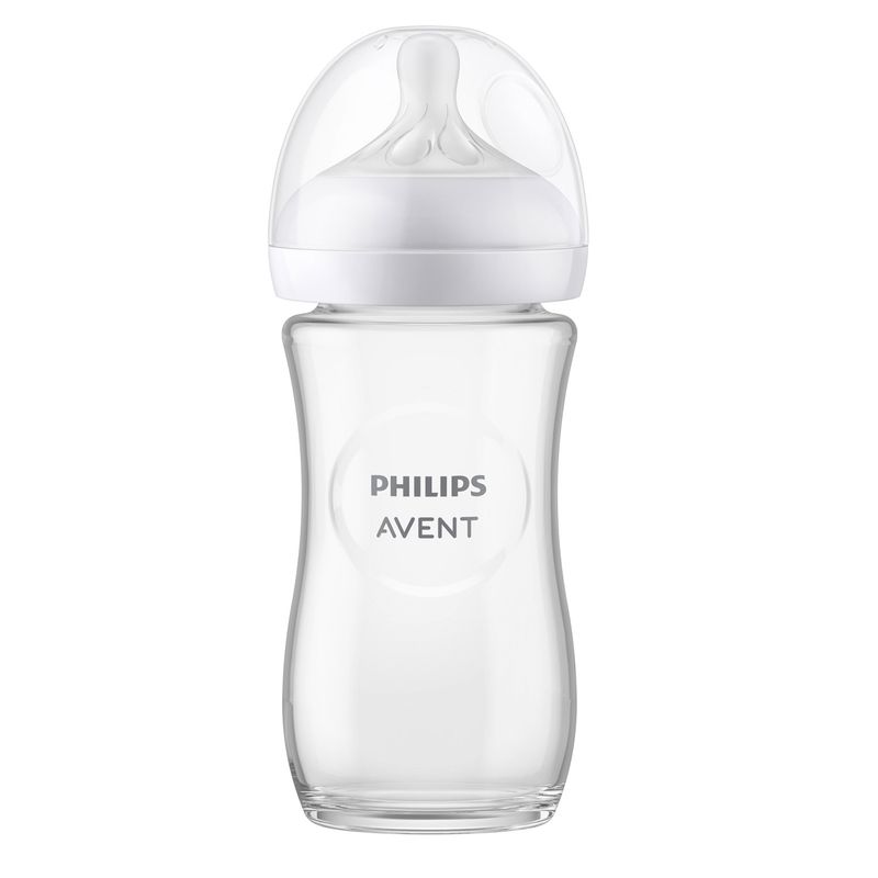 AVENT - Mamadera Natural Vidrio 3.0 240Ml Traslucida Avent