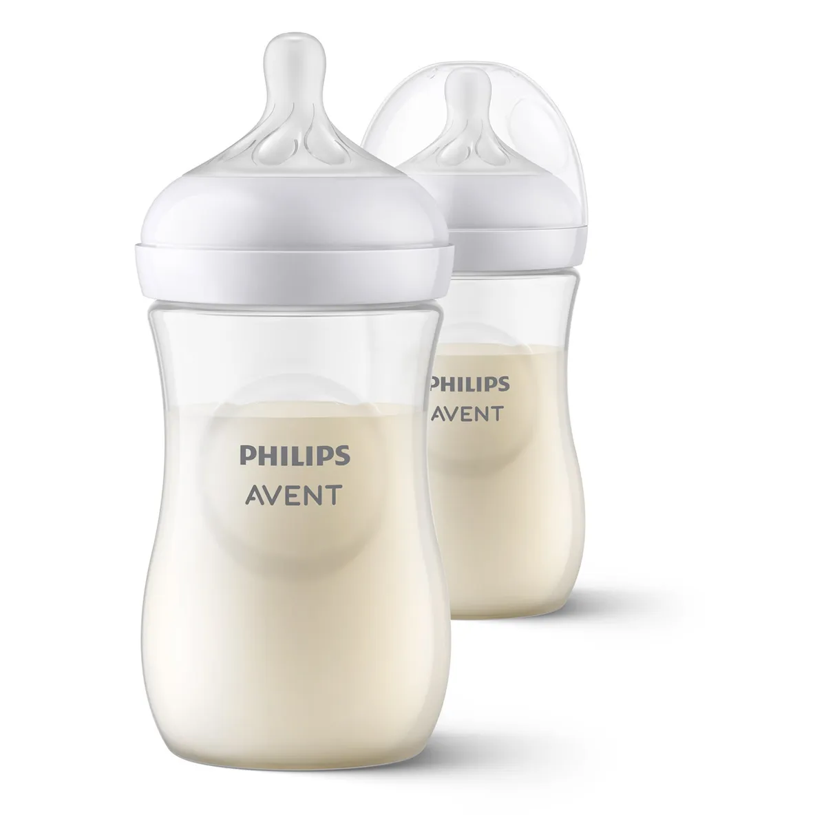 AVENT - Mamadera Natural 3.0 260Ml Traslucida Pack 2 Uni Avent