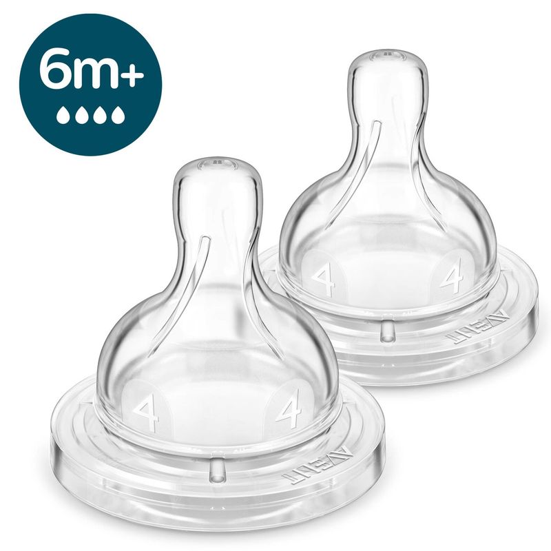 AVENT - Tetina Anti-Colic Flujo Rápido 6M 2 Un Avent
