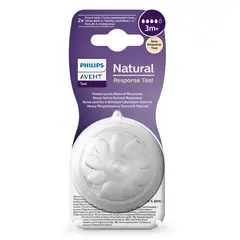 AVENT - Tetina Natural 3.0 Flujo Rápido 3M