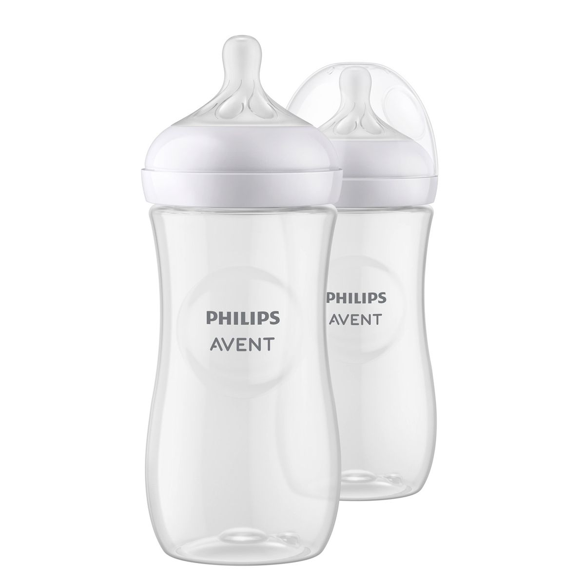 AVENT - Mamadera Natural 3.0 330Ml Traslucida Pack 2 Un Avent