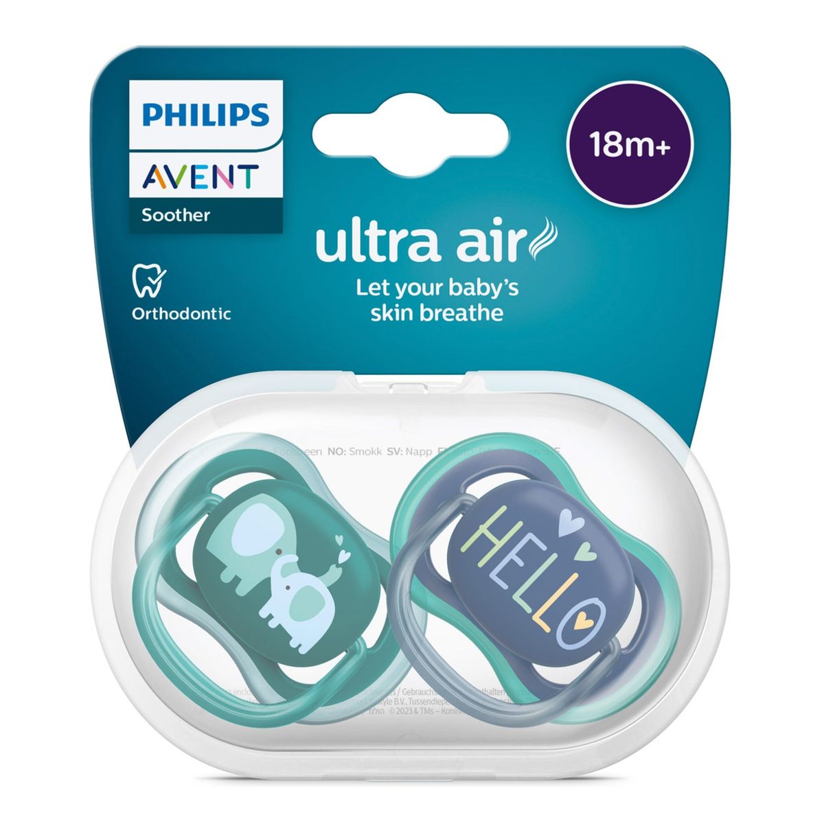 AVENT - Chupete Ultra Air 18M Niño Avent