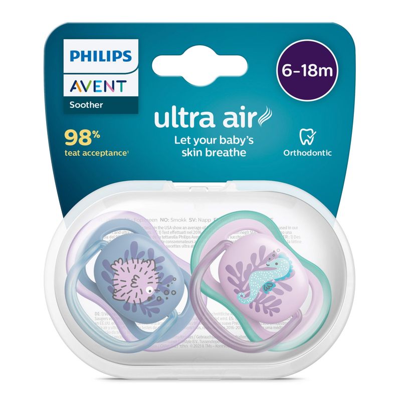 AVENT - Chupete Ultra Air 6-18 Niña Avent