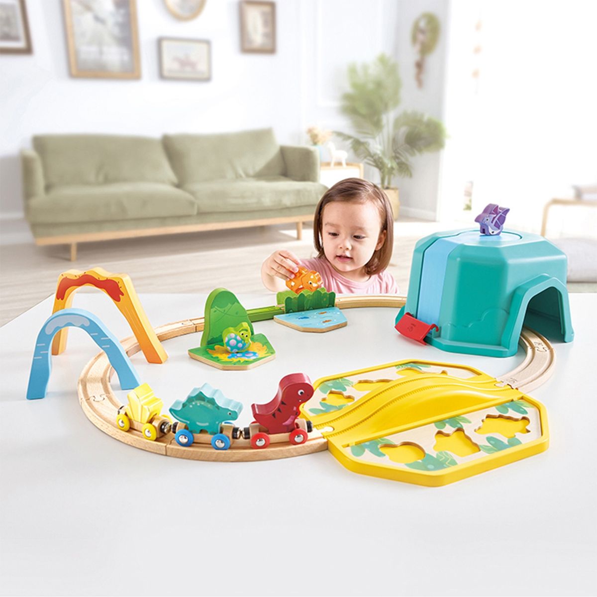 HAPE - Hape Juego De Bloques Dinosaurio Hape