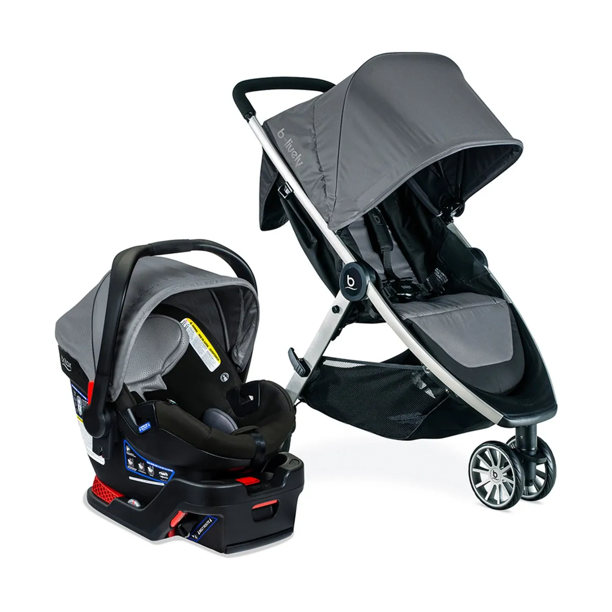 BRITAX - Coche Bebe Travel System B-Lively/B-Safe Gen2Flex Britax