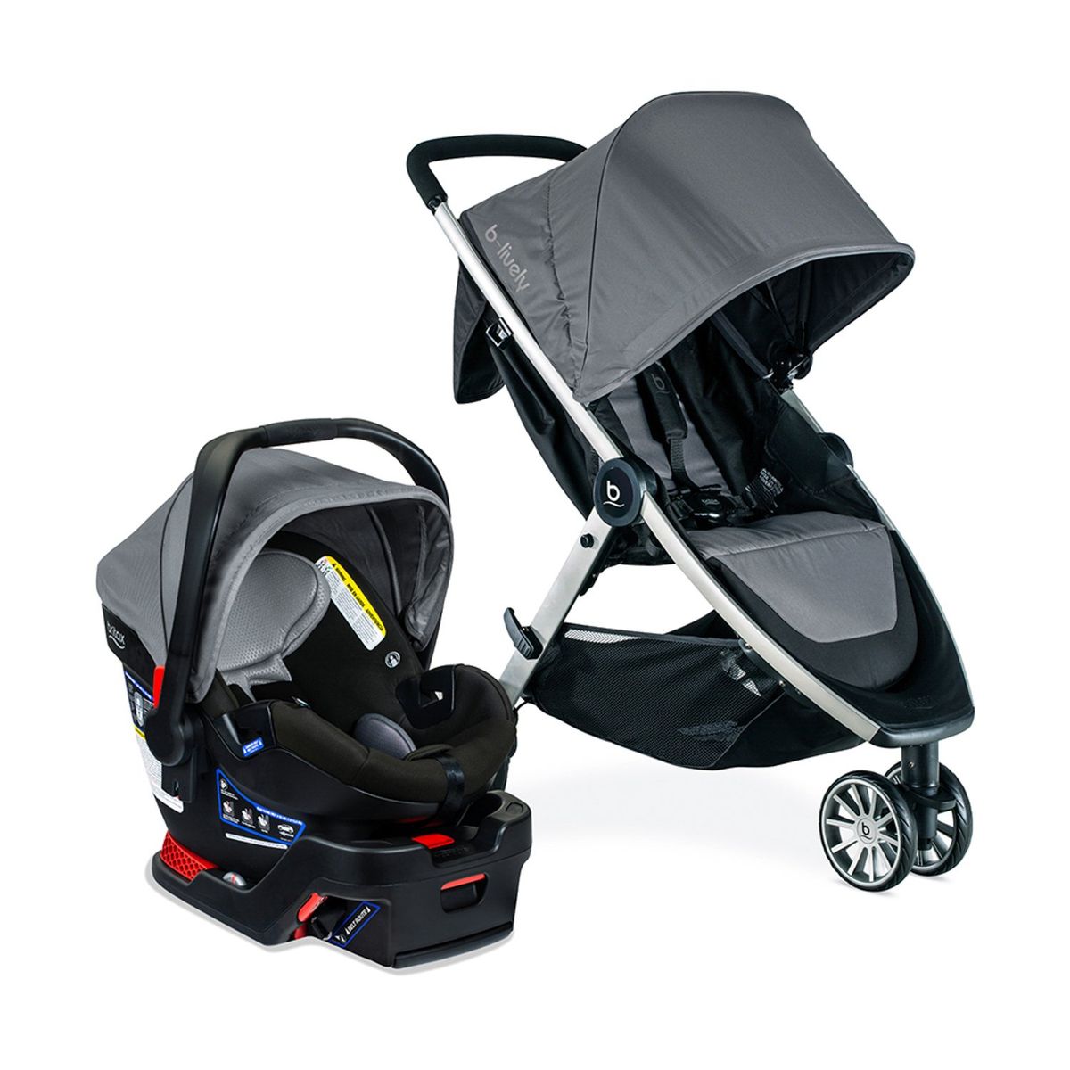 BRITAX - Coche Bebe Travel System B-Lively/B-Safe Gen2Flex Britax