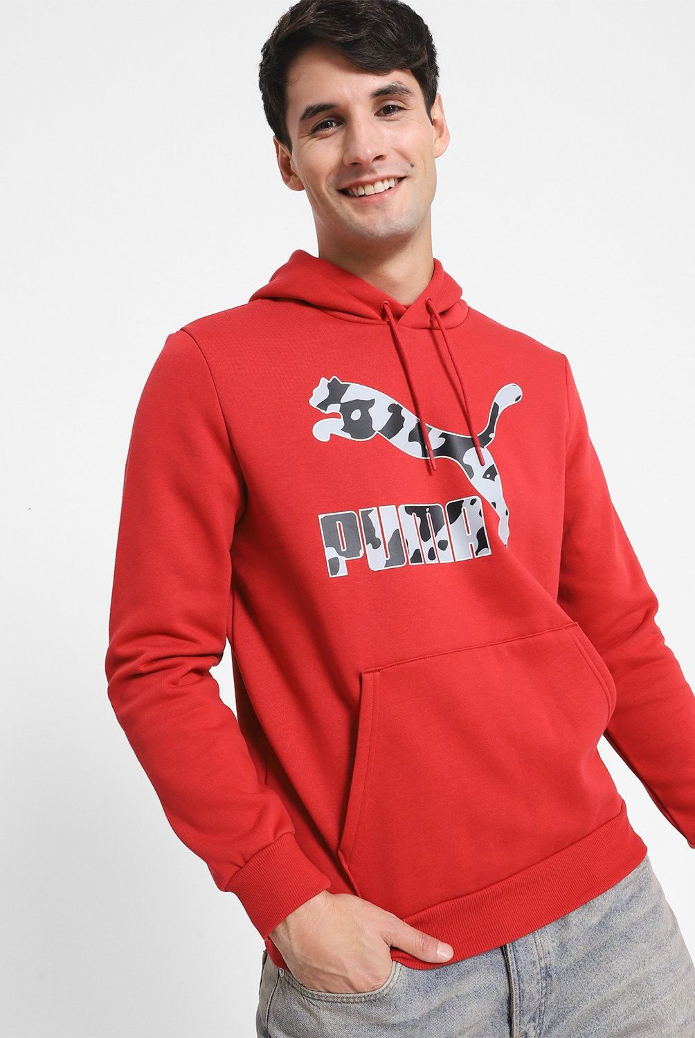 PUMA - Polerón Urbano Con Gorro Hombre Puma