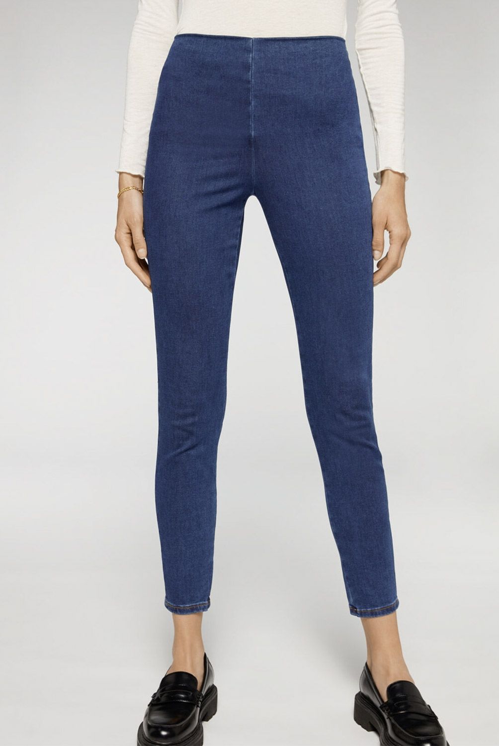 CALZEDONIA - Leggings Denim Skinny Tiro Alto Mujer Calzedonia