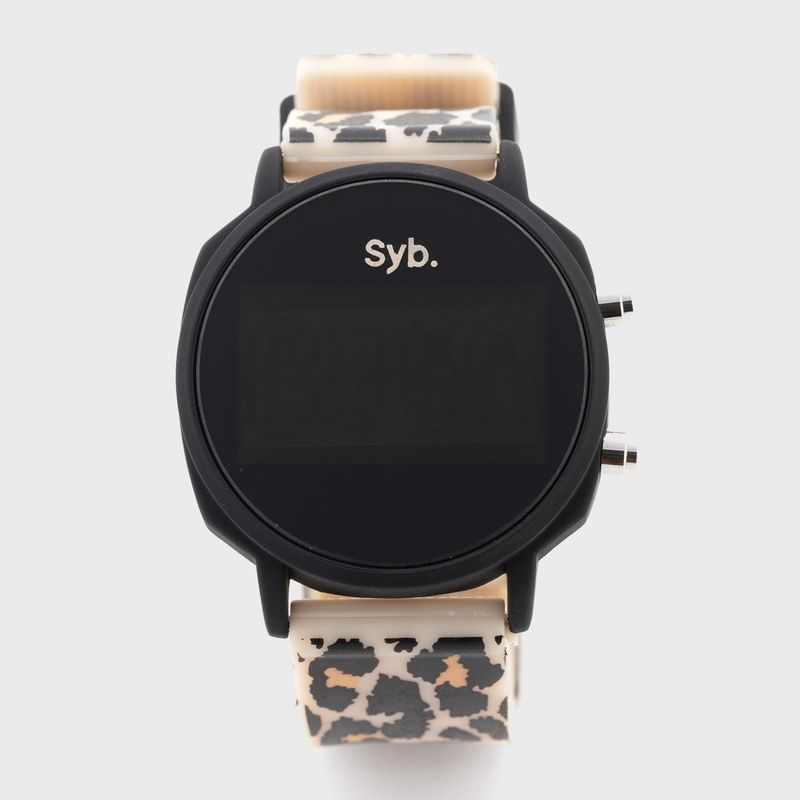 SYBILLA - Reloj Digital Animal Print Mujer Sybilla
