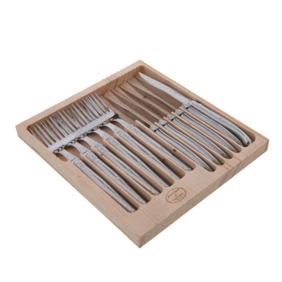 LAGUIOLE - Juego de Cubiertos 12 Piezas Laguiole