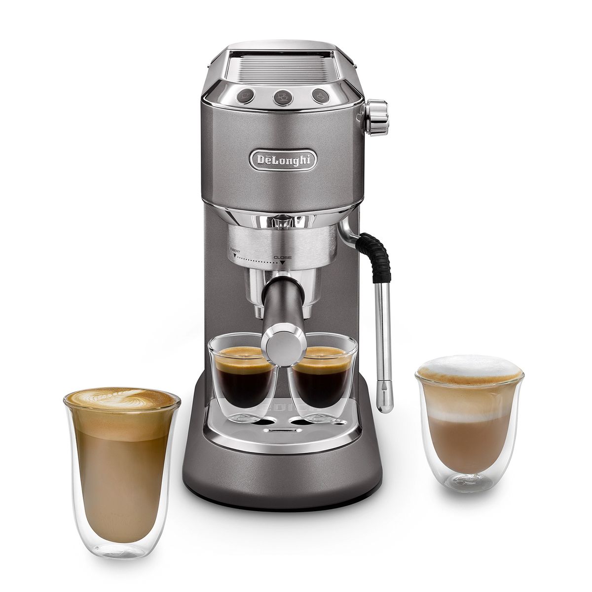 DELONGHI - Cafetera Espresso Dedica Arte Gris